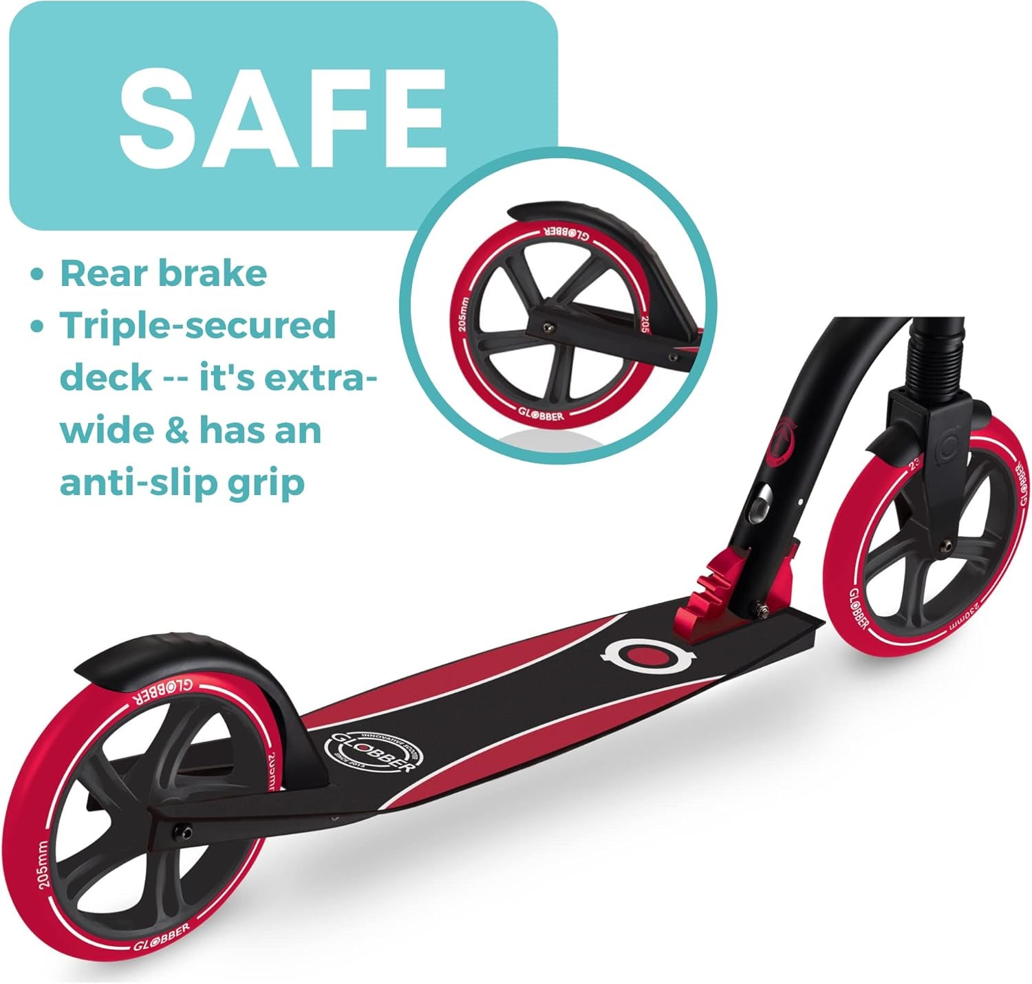 NL Series Foldable Kick Scooter | 2-Wheel Adult & Kids Scooter (8+) | Safe, Non-Slip Deck & Premium Brakes
