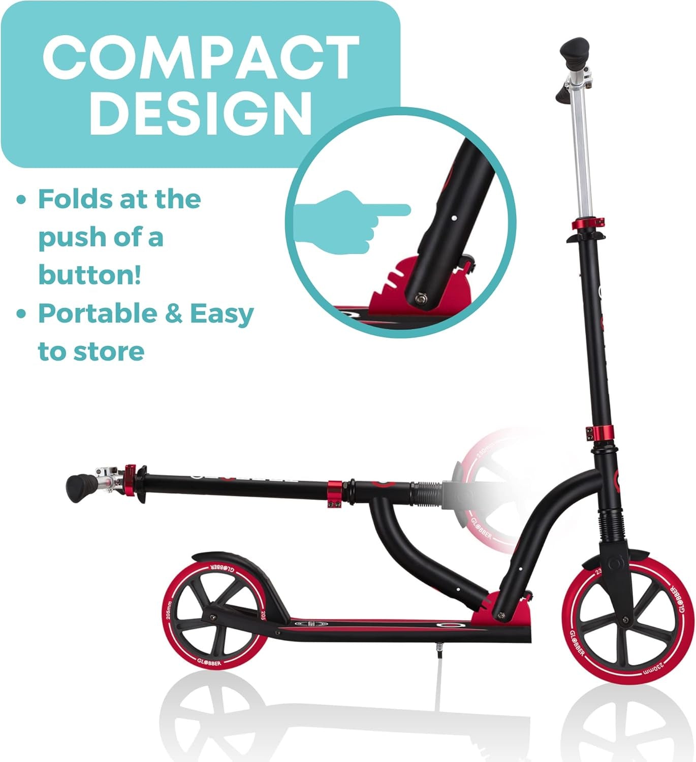 NL Series Foldable Kick Scooter | 2-Wheel Adult & Kids Scooter (8+) | Safe, Non-Slip Deck & Premium Brakes